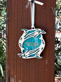 Ocean Double Dolphin Ornament