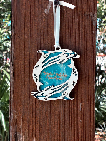 Ocean Double Dolphin Ornament