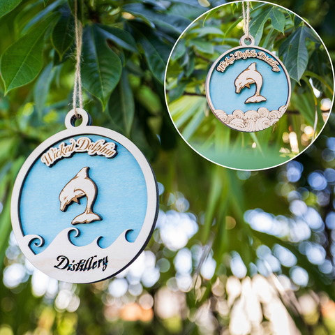 Rustic Dolphin Ornament